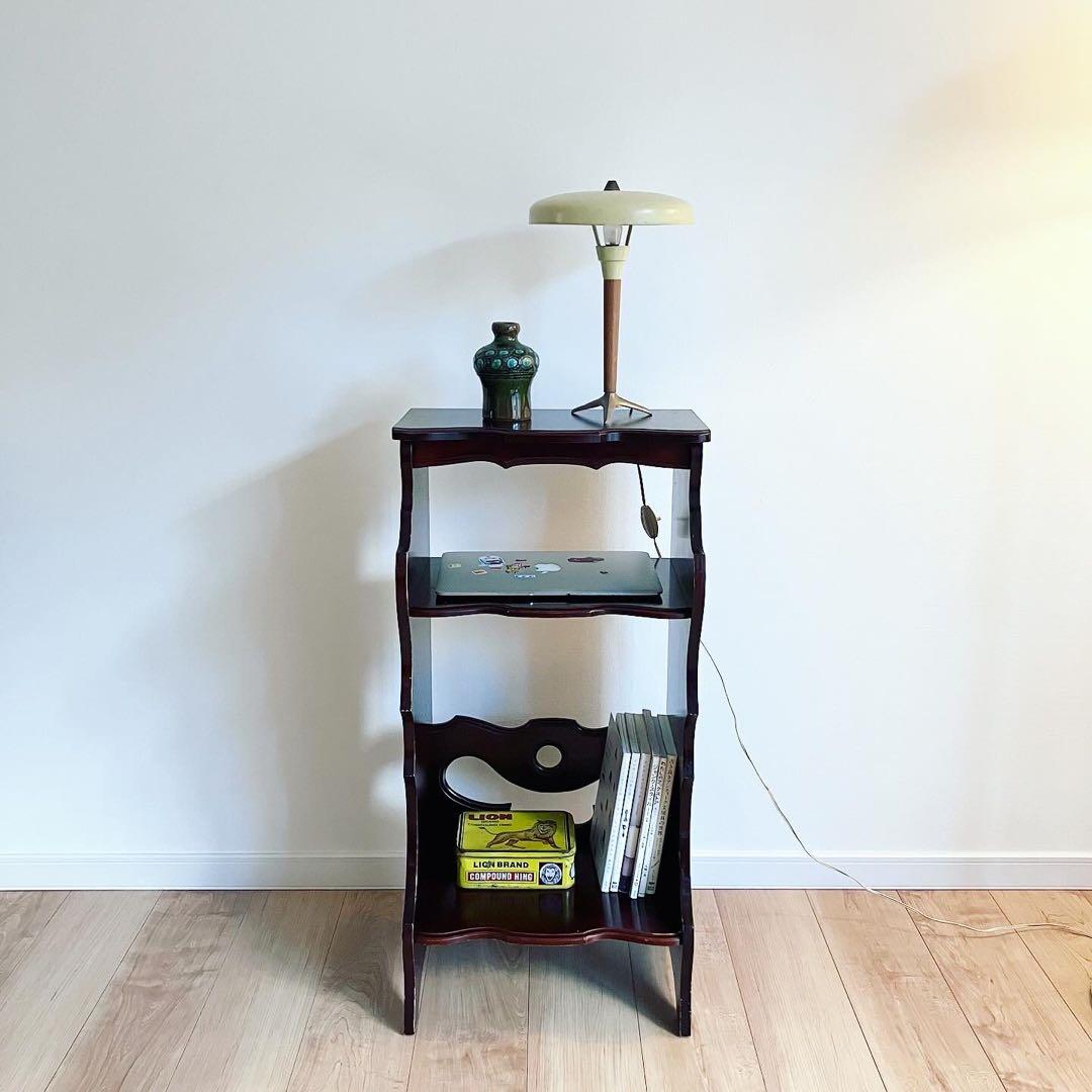 サイドテーブル　ラック　古道具　古家具　電話台　ブロカント　レトロビンテージ