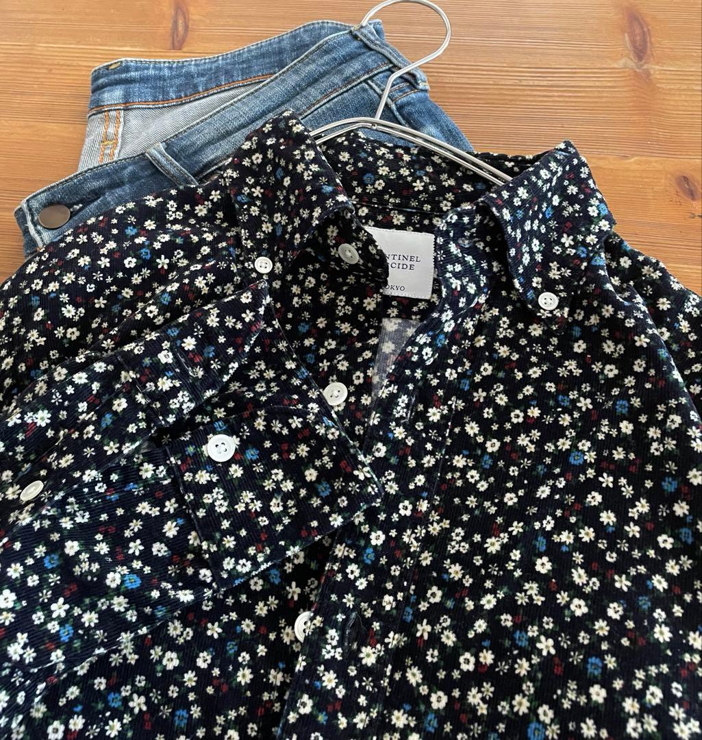 未使用　SENTINEL DECIDE 上質コーデュロイシャツ　大きめゆったり