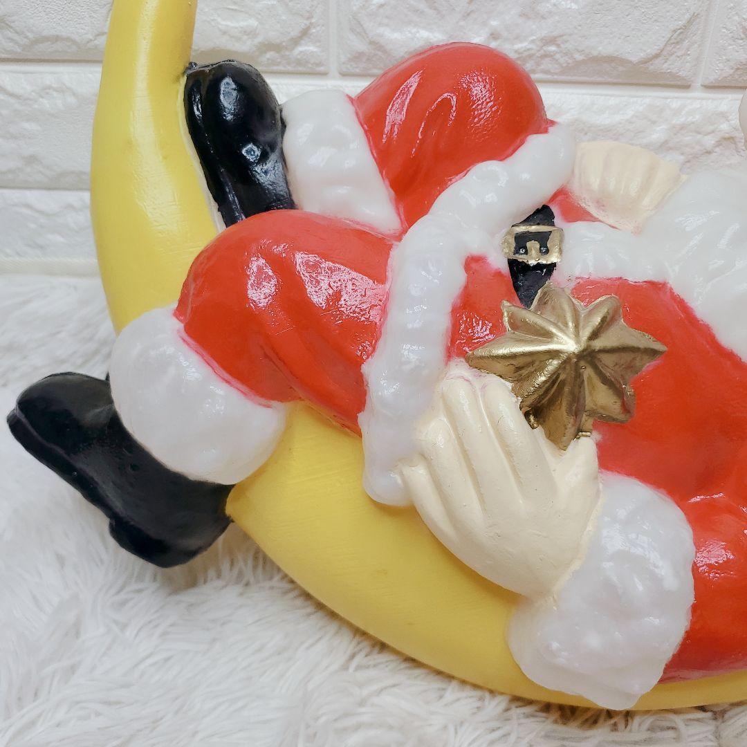 クリスマス用イルミネーションライト 壁掛けサンタクロース 50cm