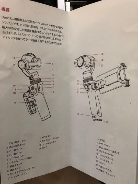 カメラ【DJI OSMO】