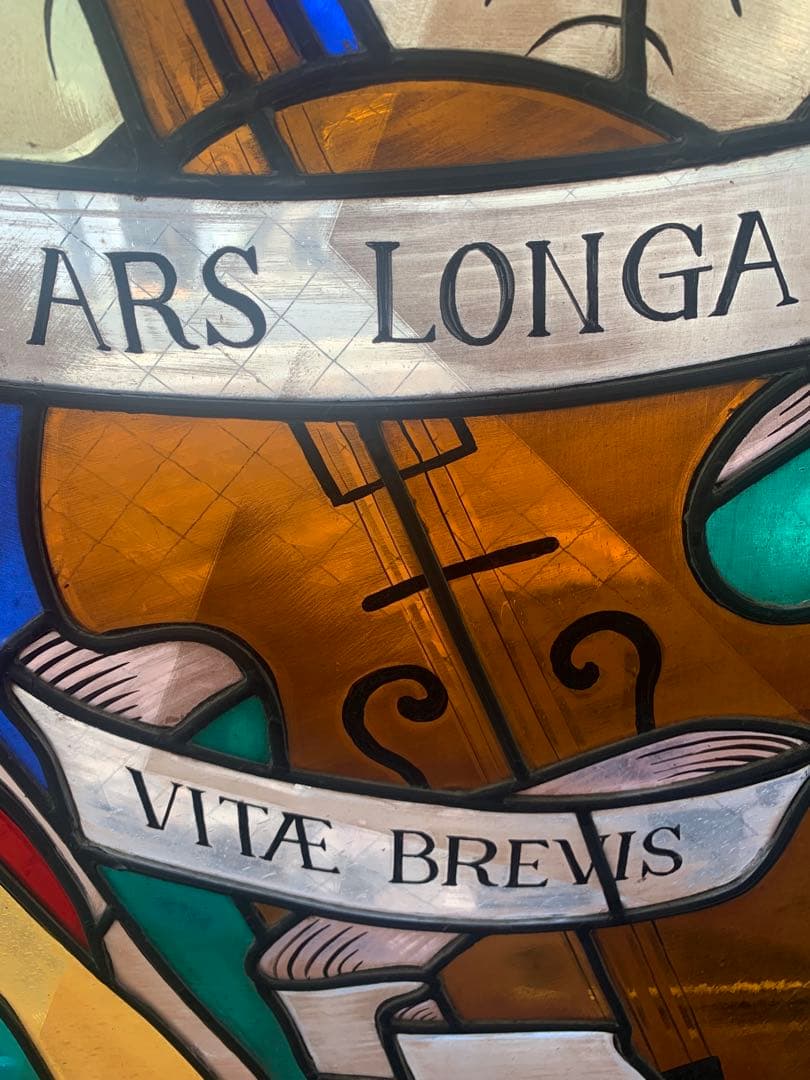 ステンドグラス絵付けパネル 「ARS LONGA」