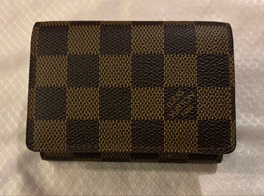 【美品】ルイ ヴィトン ダミエ アンヴェロップ・カルト ドゥ ヴィジット