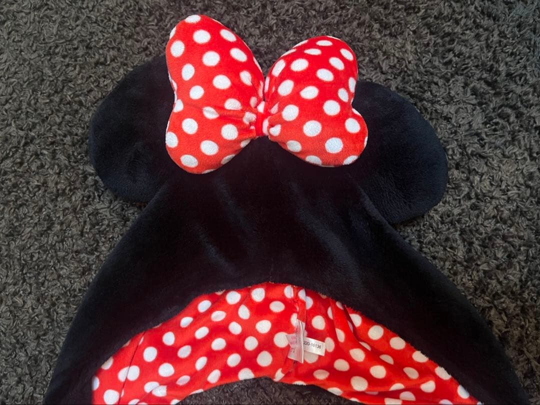 ミニー　ディズニー　マフラーキャップ