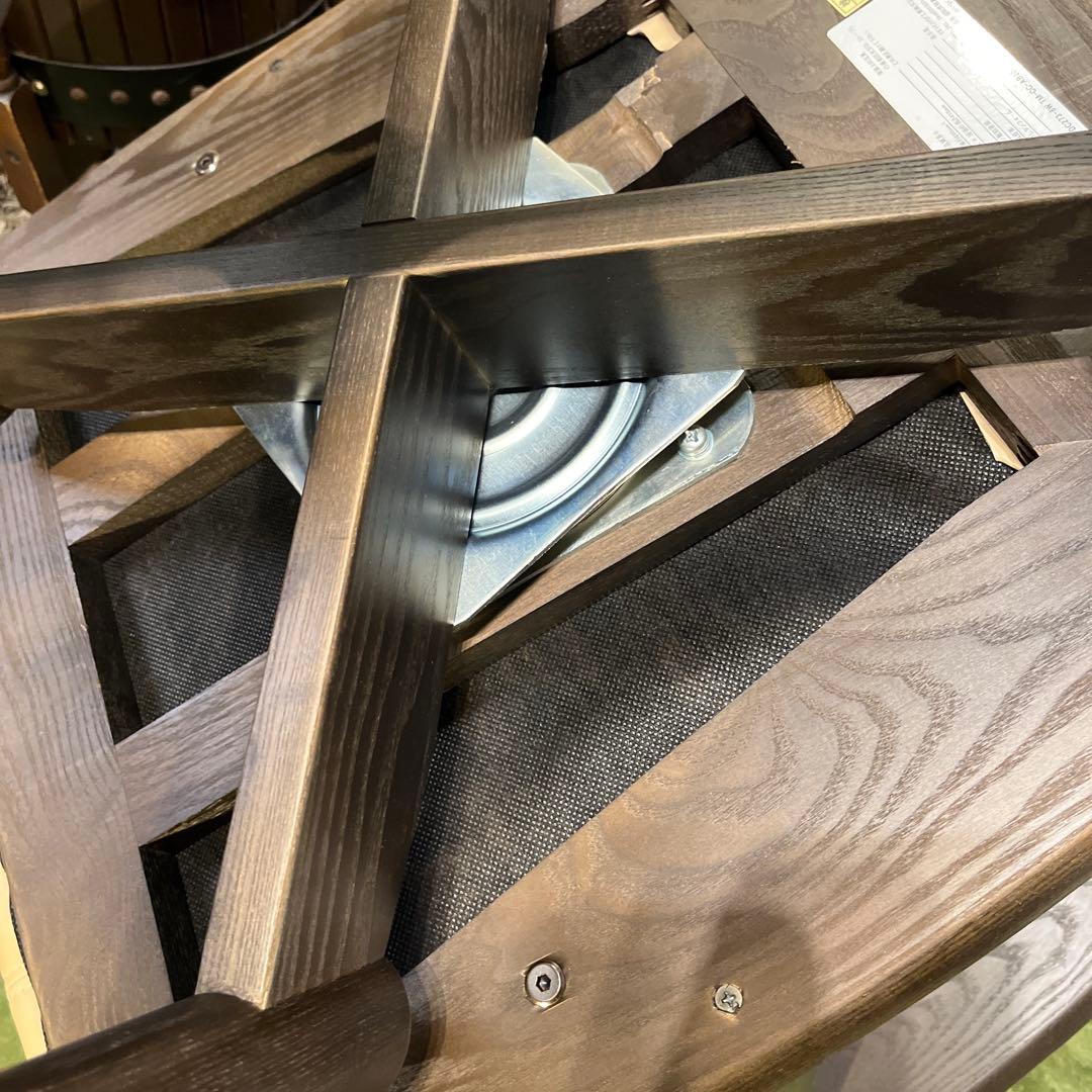 Sale L ３　NAGANO キャスター付き　３６０度回転　　アームチェア