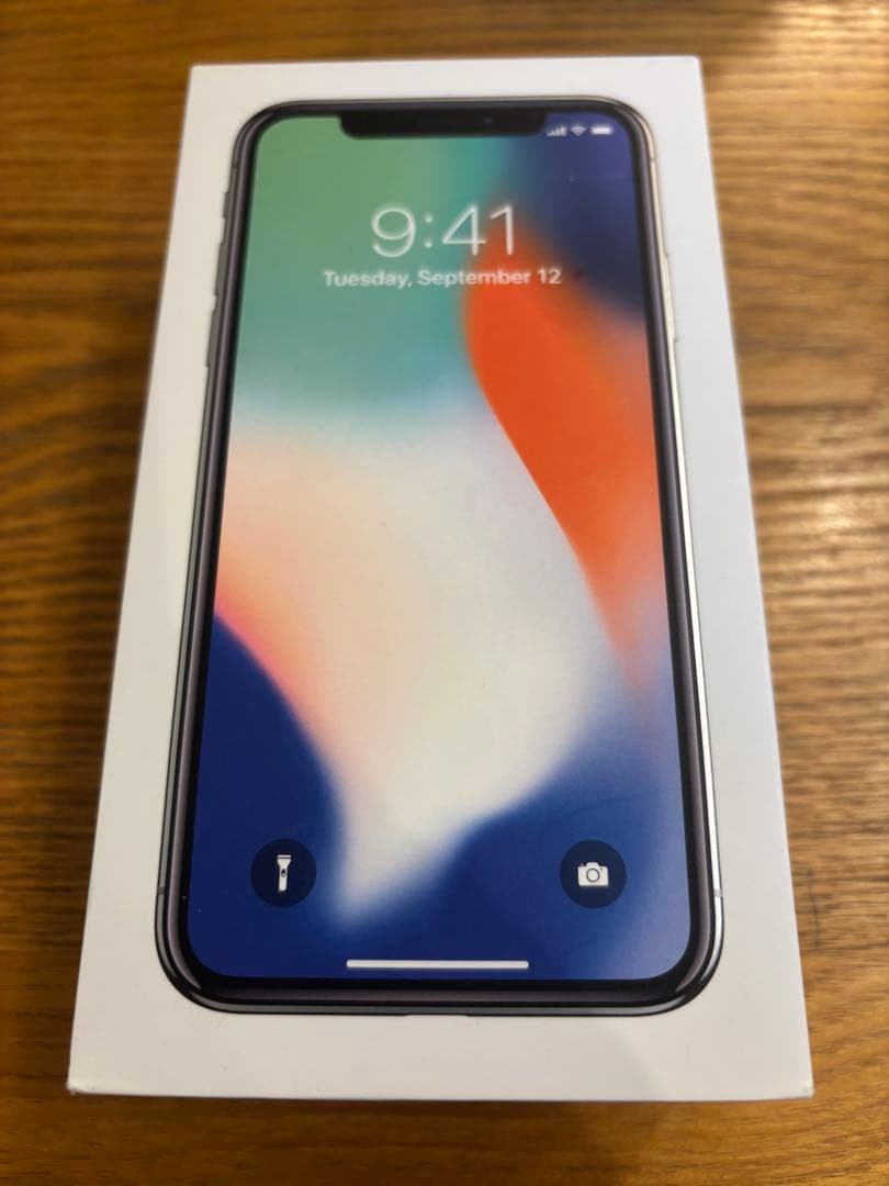 Apple iPhone X 本体 Lightningケーブル付き