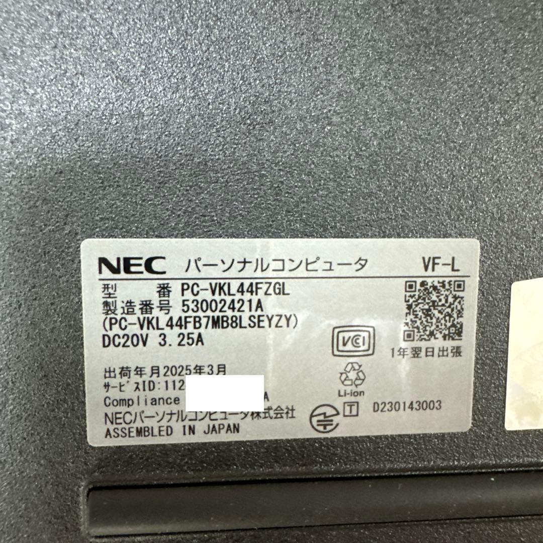 その他ノートPC本体 NEC VersaPro VXL44/F-L
