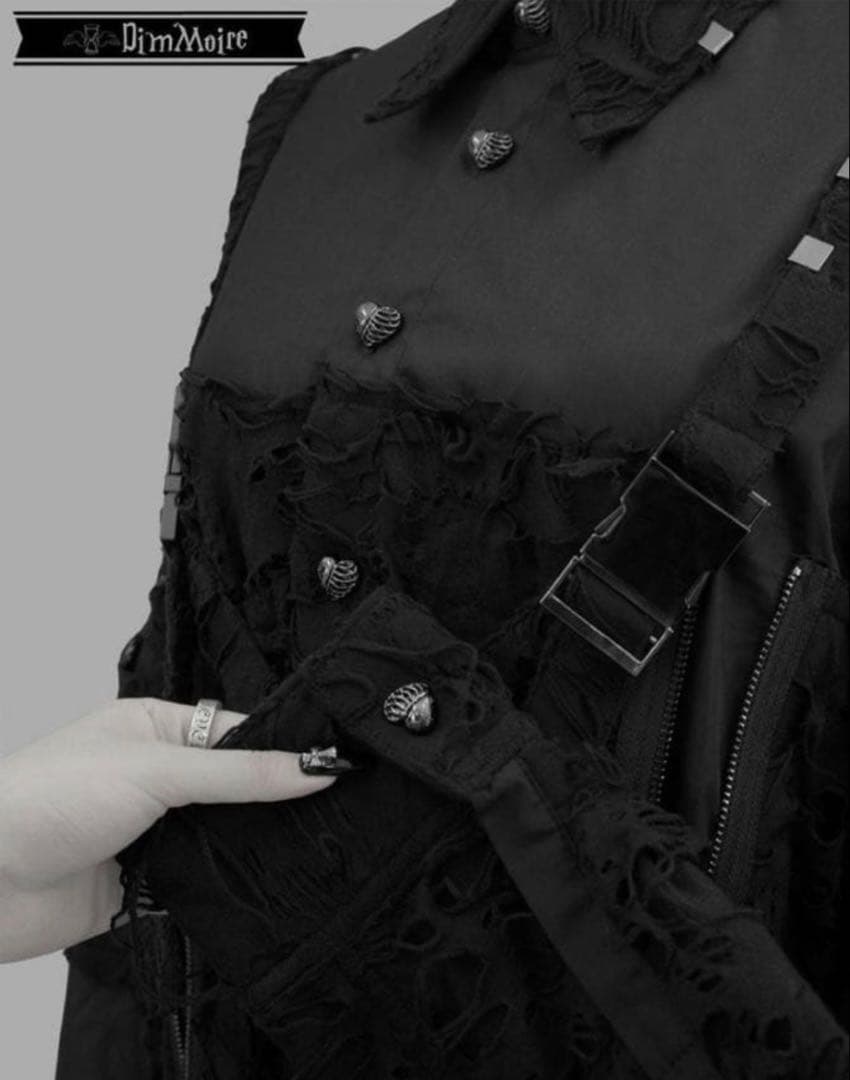 DimMoire【ディムモアール】監禁ハーネスシャツ/Black