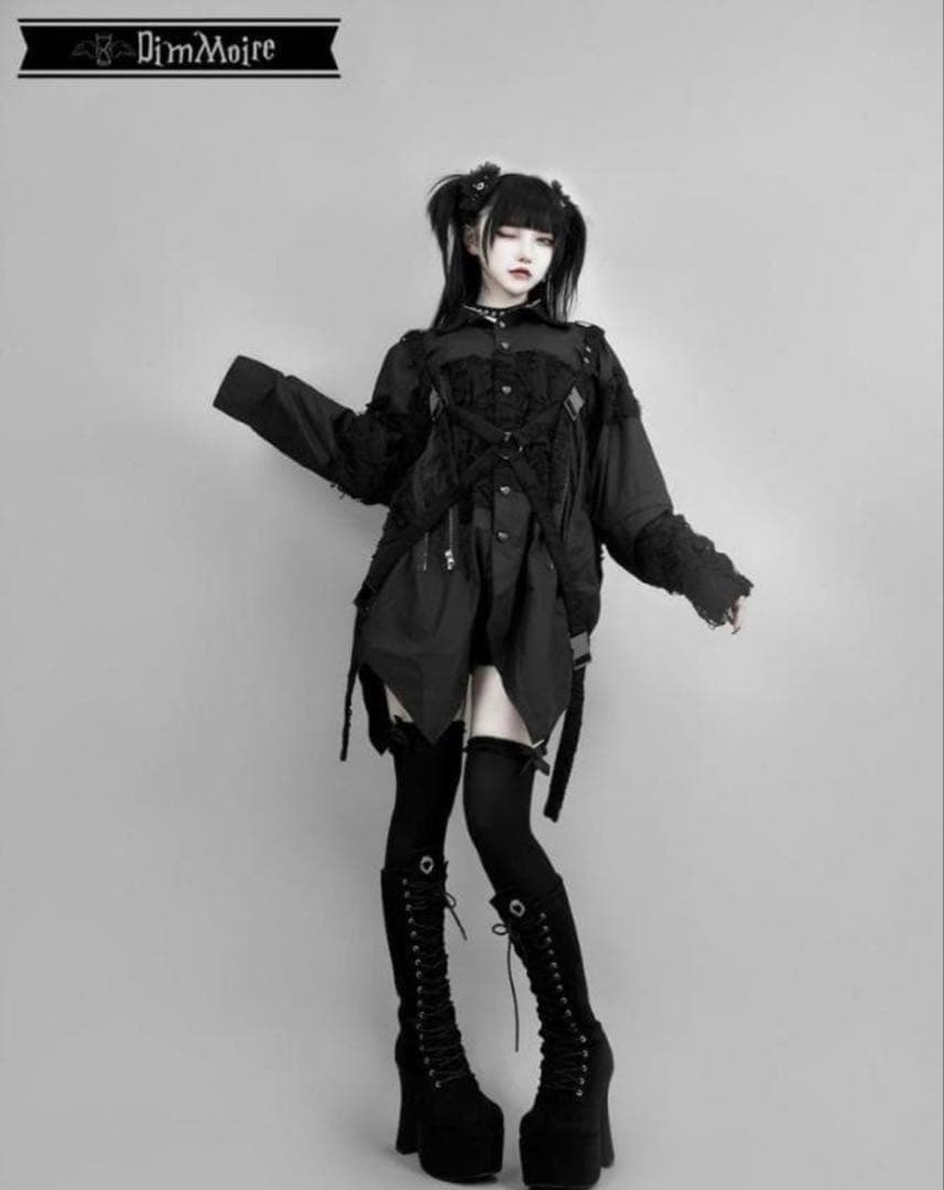 DimMoire【ディムモアール】監禁ハーネスシャツ/Black