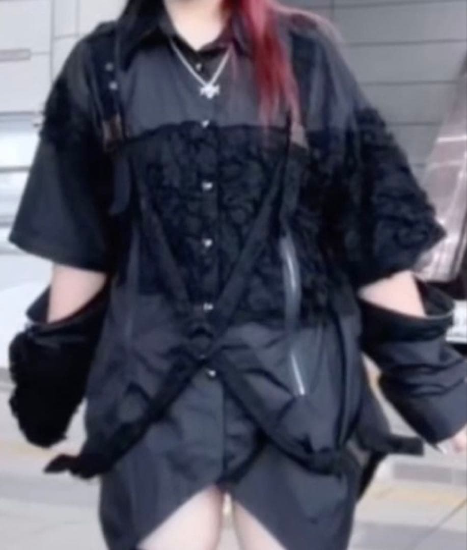 DimMoire【ディムモアール】監禁ハーネスシャツ/Black