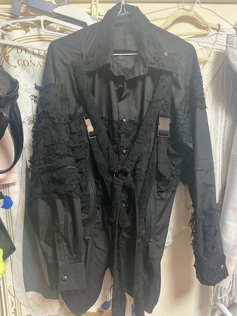 DimMoire【ディムモアール】監禁ハーネスシャツ/Black