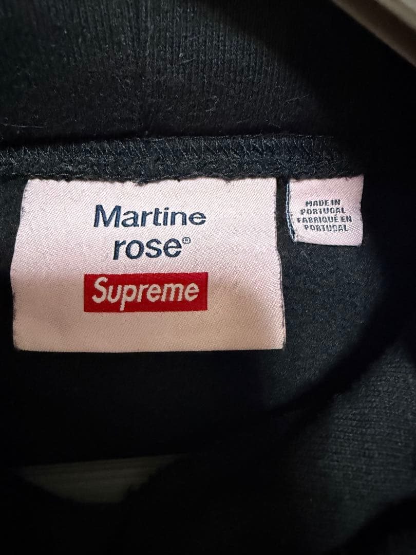 Supreme Martine Rose コラボ パーカー ブラック