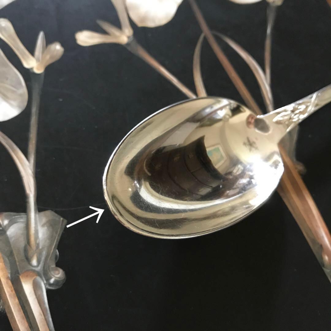 Puiforcat ピュイフォルカ／「アイリス」純銀製 カトラリー ２本セット