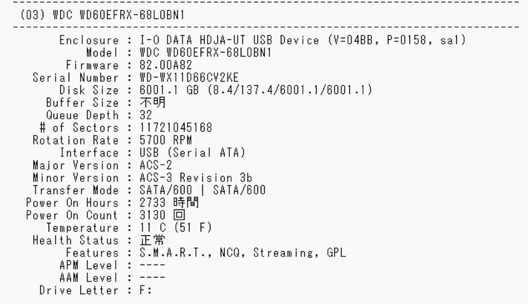 I-O DATA 外付けハードディスク HDJA-UT6.0W