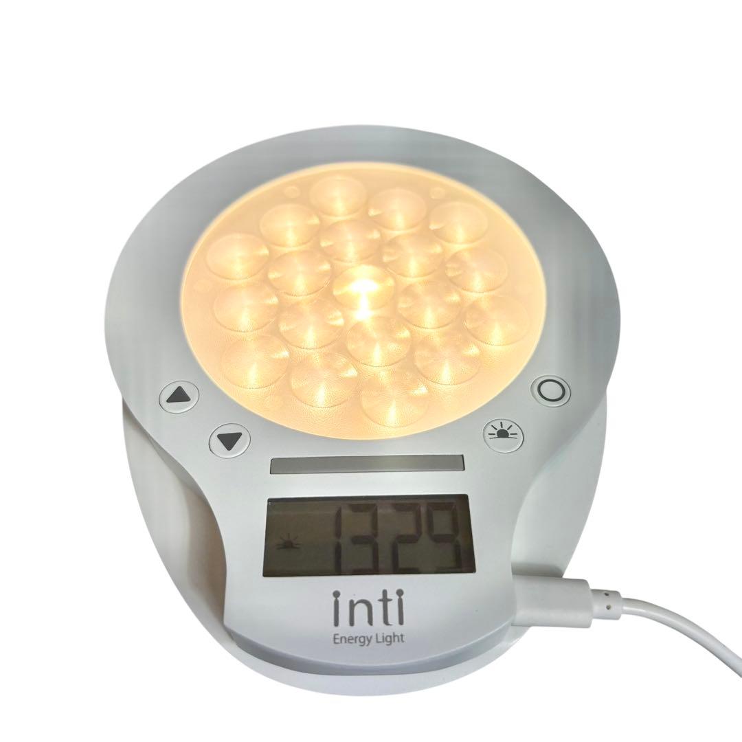 moonmoon 光目覚まし時計　Inti inti4s ホワイト アラーム