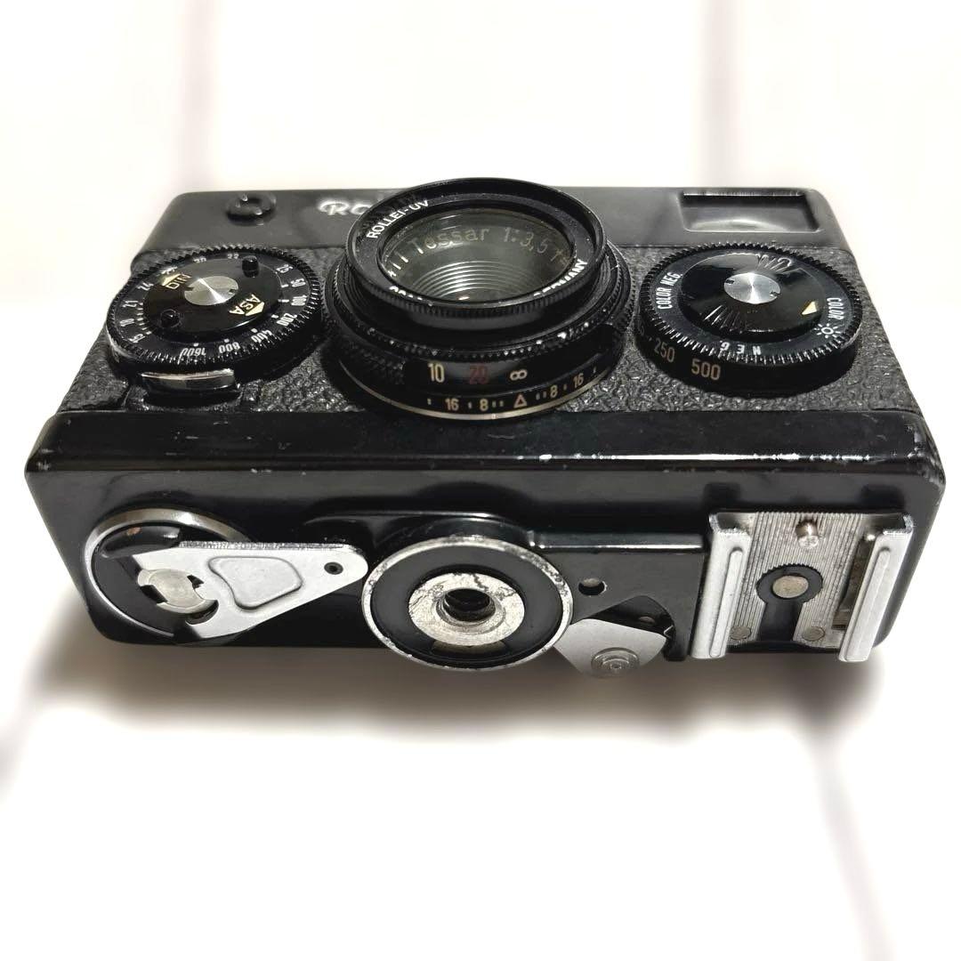 Rollei 35 コンパクトフィルムカメラ ストロボ、UVフィルターセット