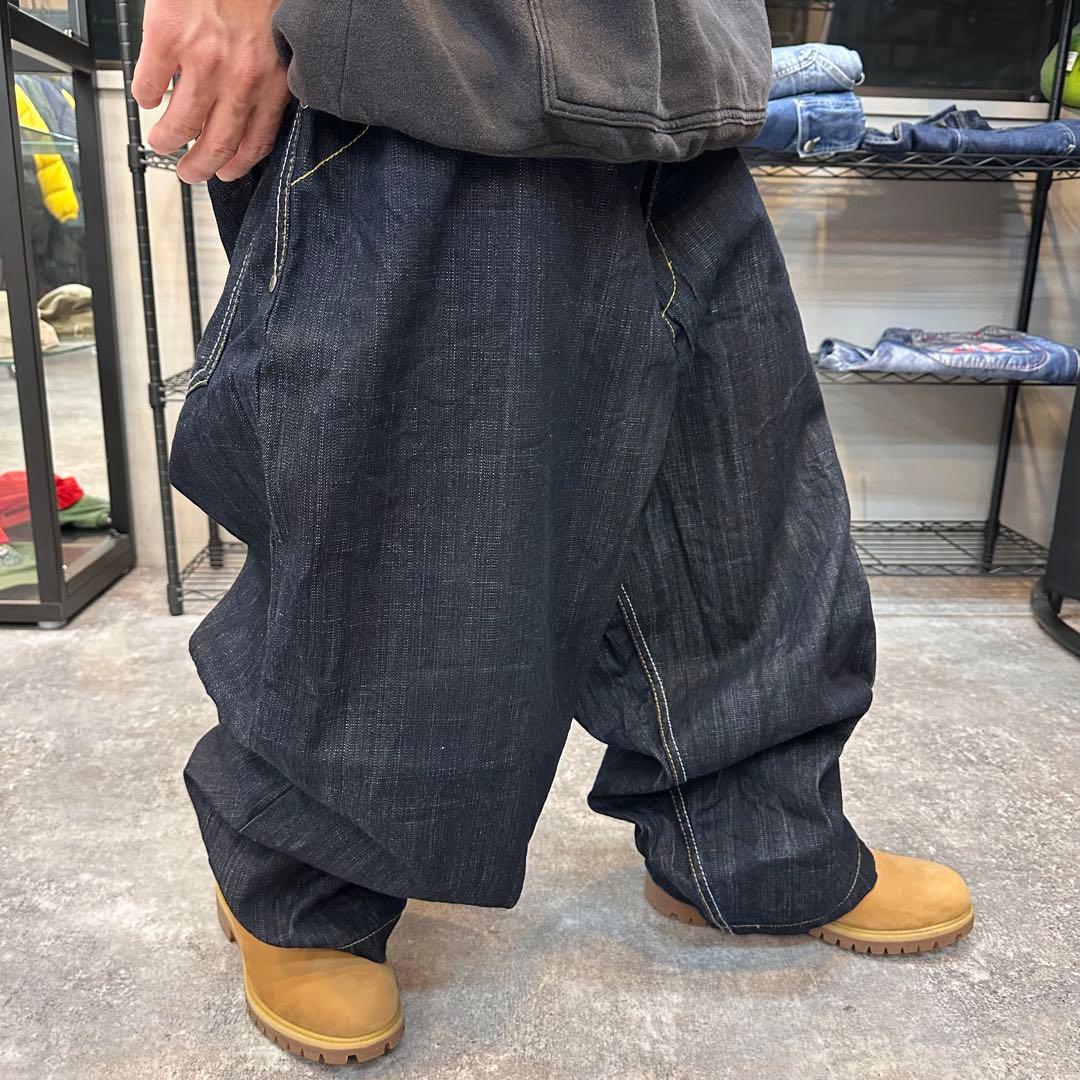 超BIGサイズ46 EVOLUTION 極太バギー　デニムパンツ
