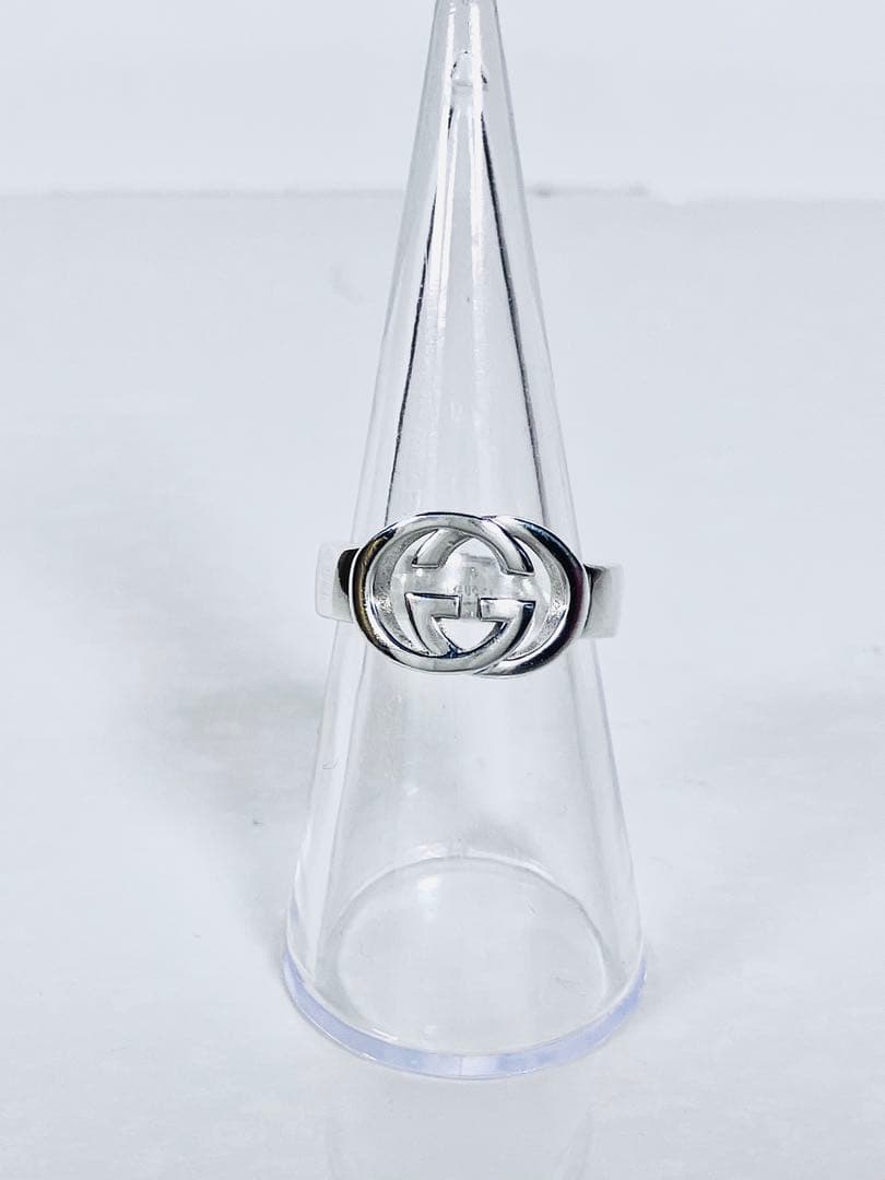 【超美品】GUCCI WGリング13号（実寸12号）指輪 男女兼用 SV925