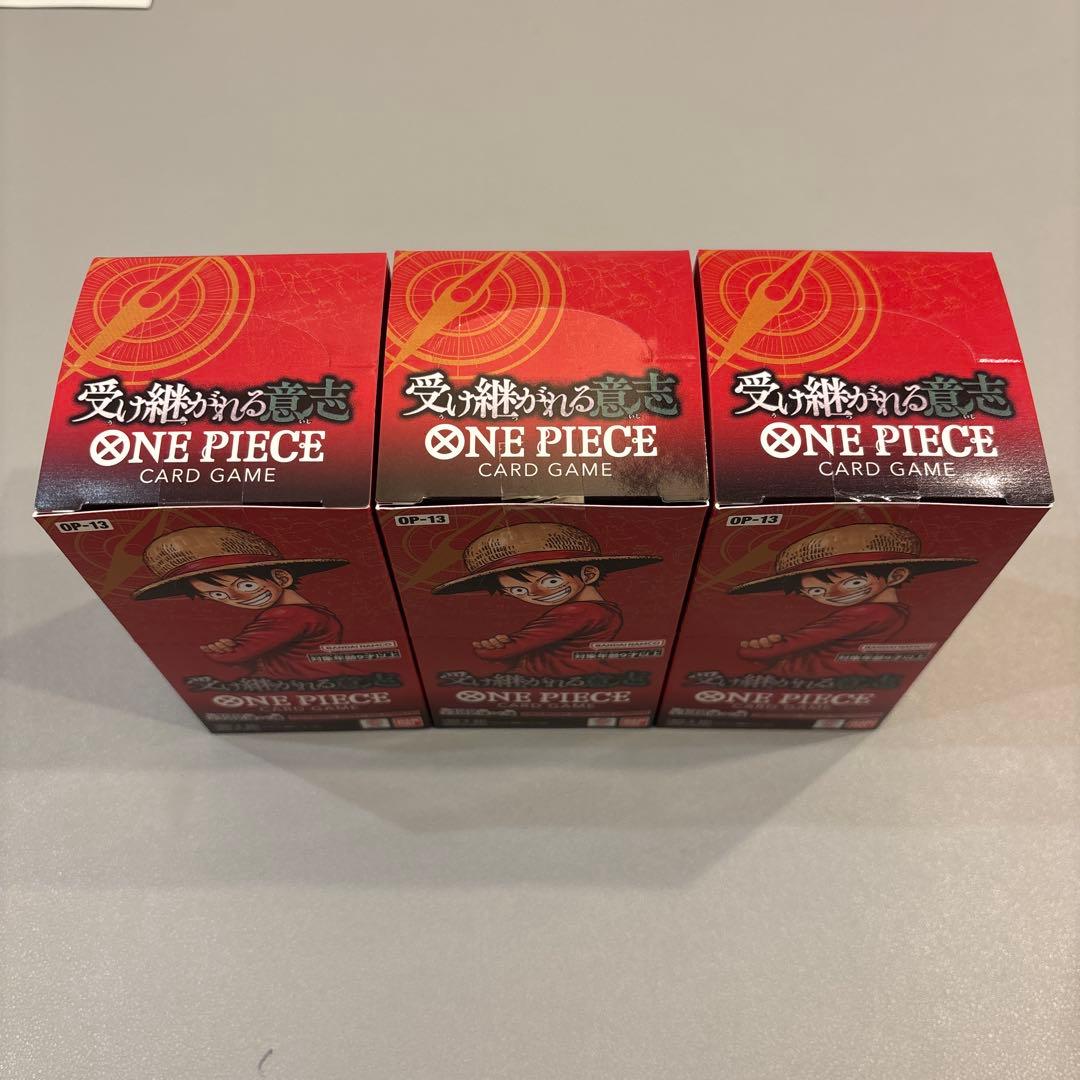 ワンピースカード　受け継がれる意志　テープ付未開封3BOX