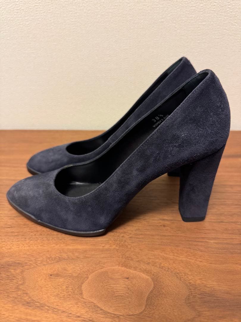 【未使用】TOD'S ネイビー スエード ハイヒール