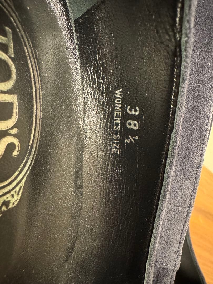 【未使用】TOD'S ネイビー スエード ハイヒール