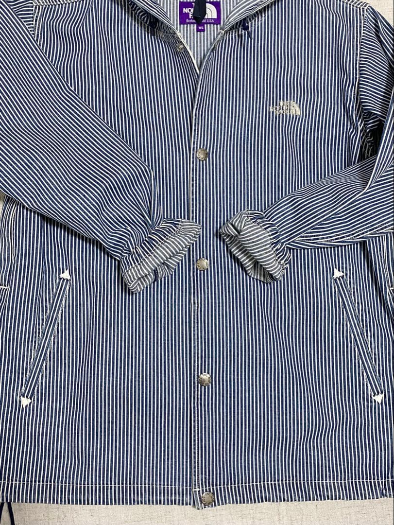 【ノースフェイス パープルレーベル】 ヒッコリーストライプ フィールドジャケット