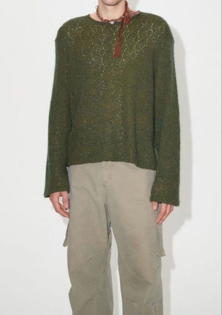 トップス OUR LEGACY DOUBLE LOCK U NECK MOOR GREEN