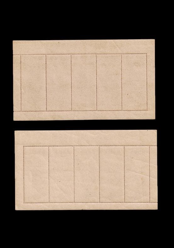 切手趣味週間記念 見返り美人　郵便週間記念 月と雁　各５枚シート