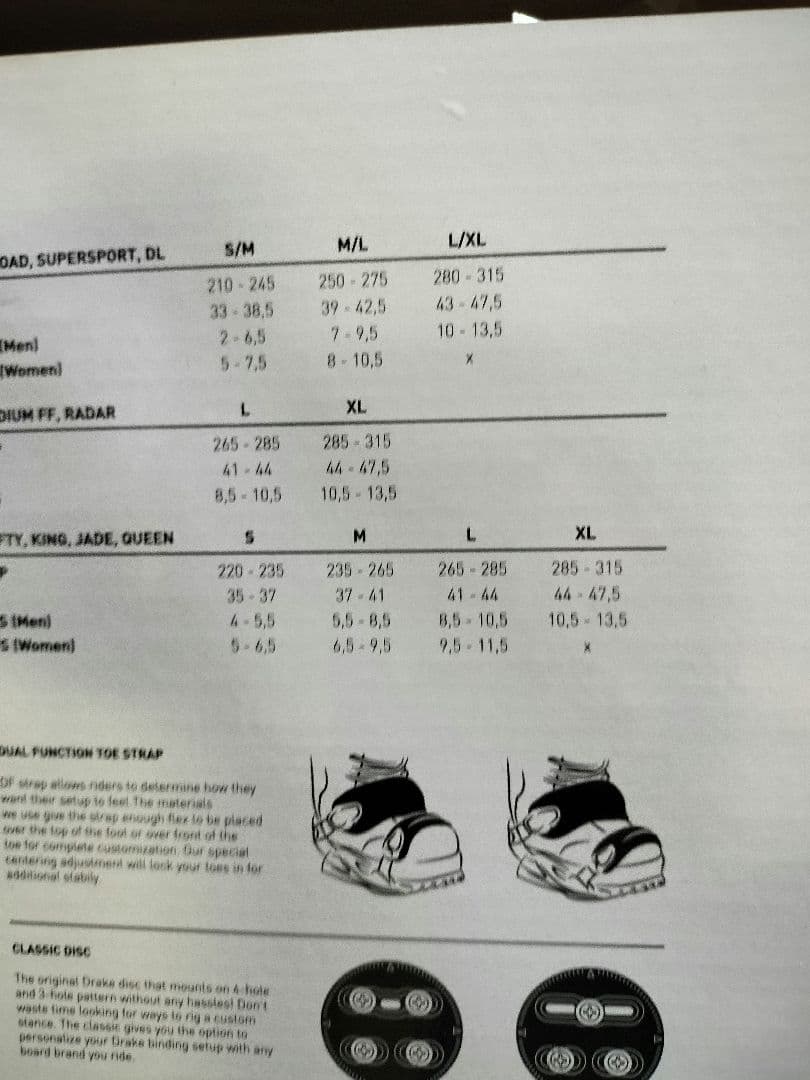 DRAKE(ドレイク） FIFTY Mサイズ スノーボート ビンディング