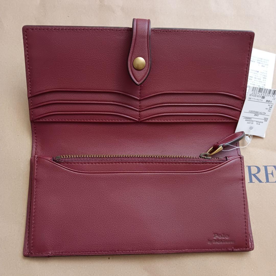 POLORALPHLAUREN ポロベア 長財布 財布 牛革100％