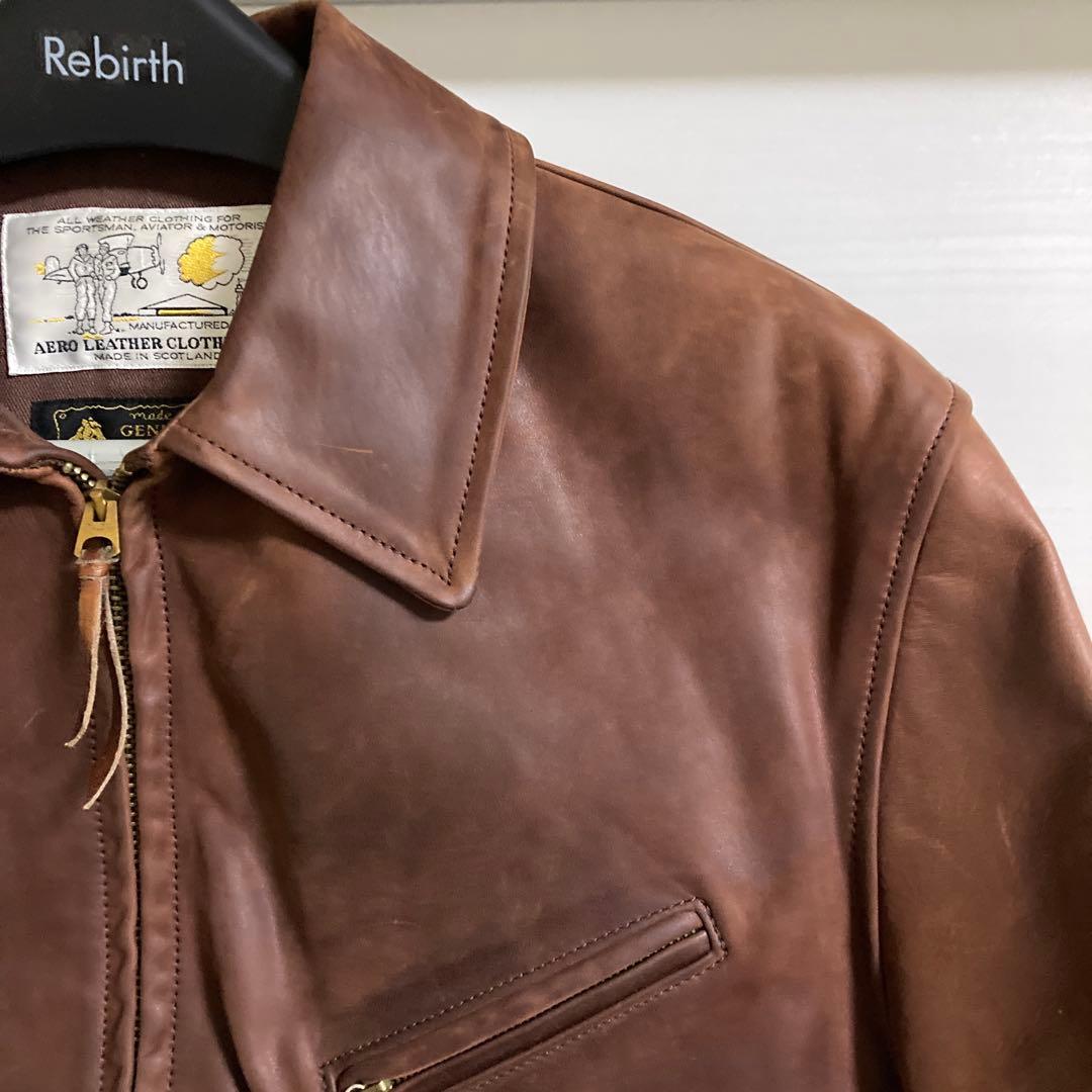 最終 Aero Leather Halfbelt 1930s エアロレザー 40