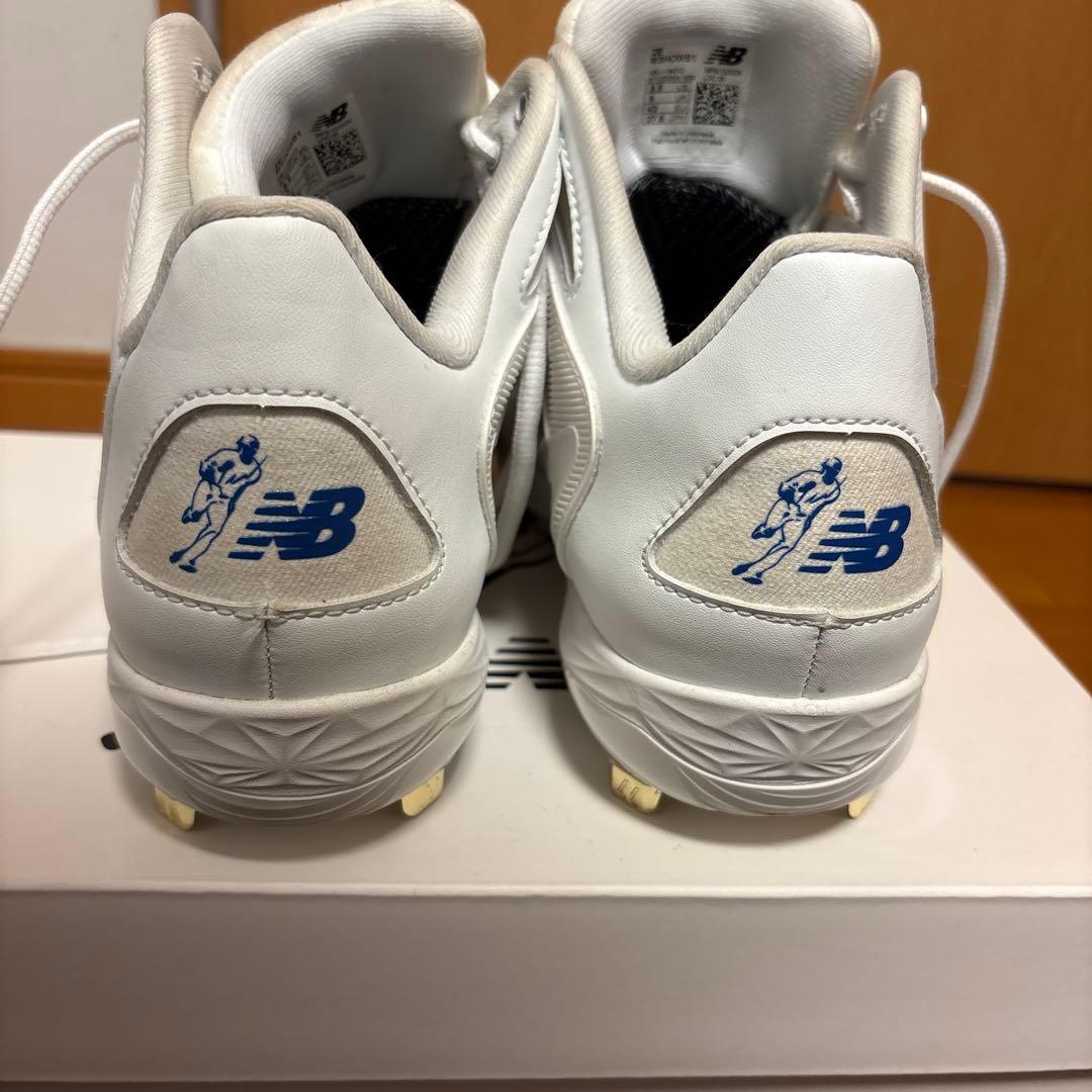 new balance S01 野球シューズ ホワイト/ネイビー