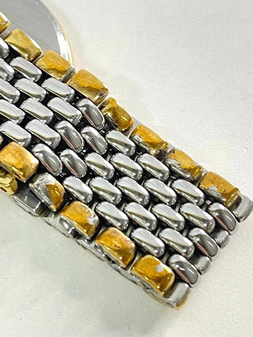 ◆OMEGA オメガ クォーツ ２針 ポイント ゴールド 腕時計　08189