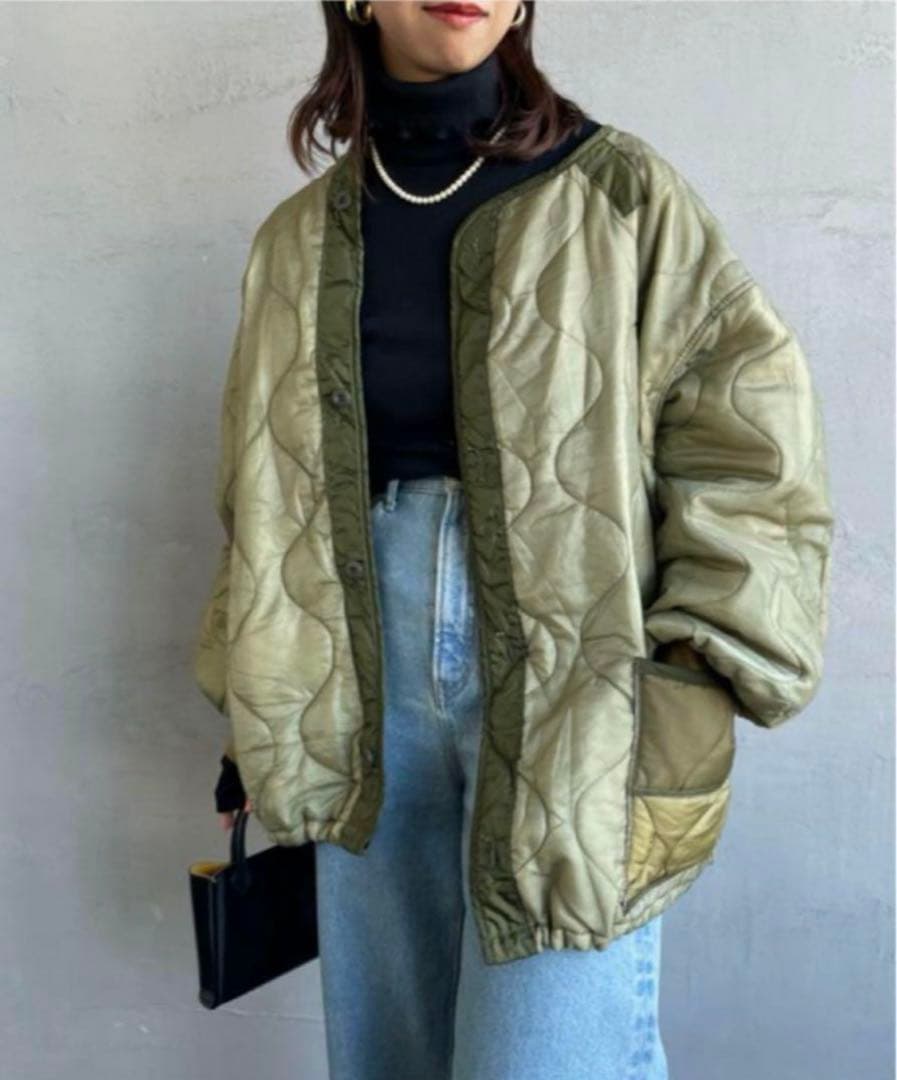 ODDMENT キルティングショートジャケット jeans factory