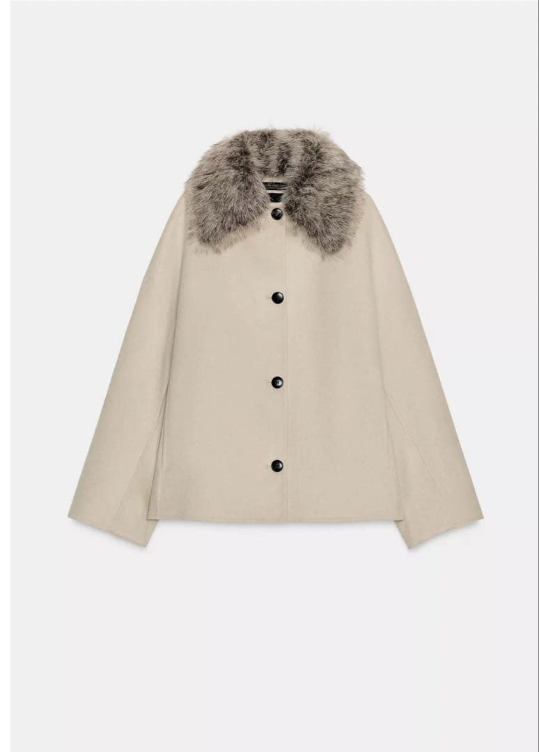 ZW COLLECTION ウール&フェイクファージャケット