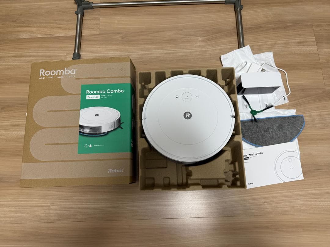 美品ルンバ　コンボ　essential robot ホワイト