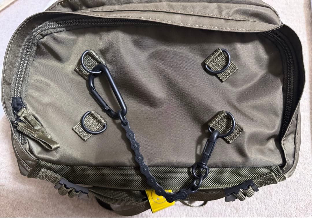 極美品】吉田カバンPOTR RIDE WAISTバック／オリーブグリーン耐水