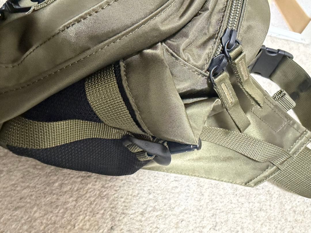 極美品】吉田カバンPOTR RIDE WAISTバック／オリーブグリーン耐水