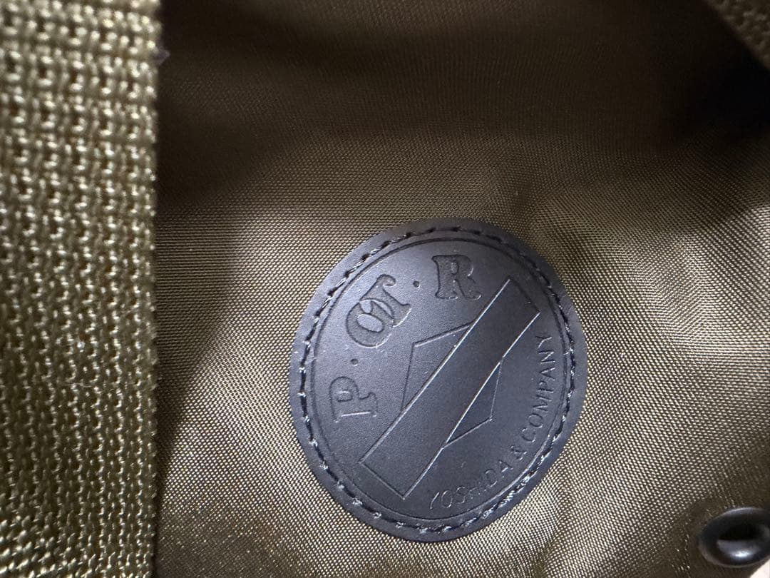 極美品】吉田カバンPOTR RIDE WAISTバック／オリーブグリーン耐水