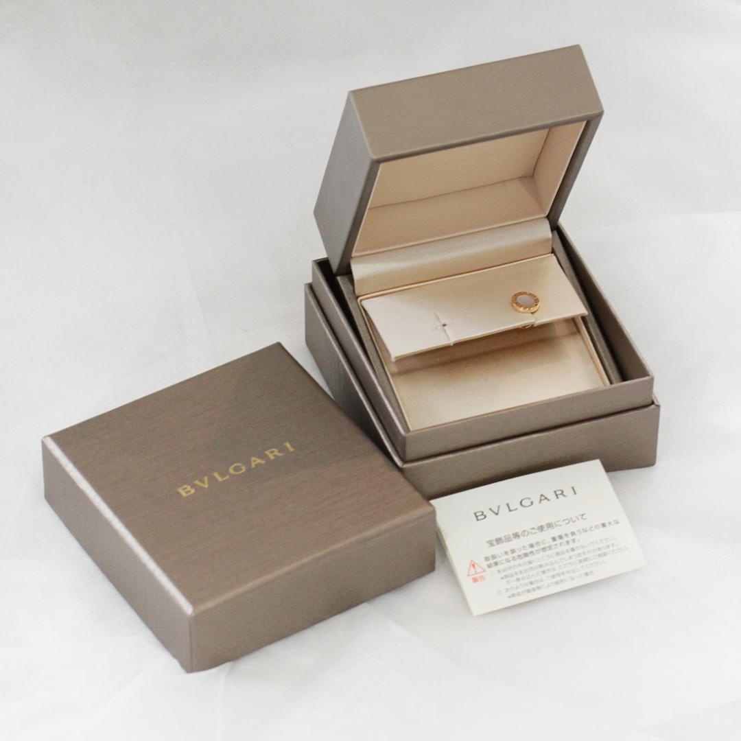 ブルガリ ブルガリブルガリ シングル ピアス K18PG 片方 マザーオブパール