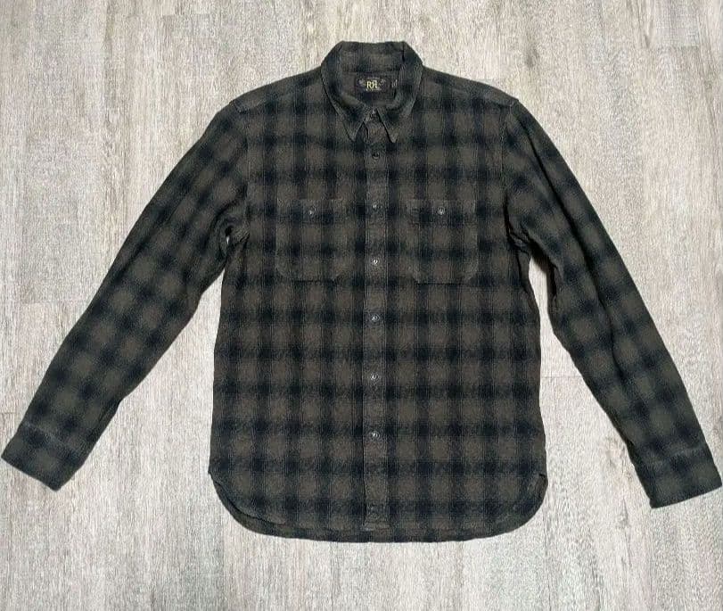 RRLダブルアールエル　オンブレチェックシャツS グランメゾンパリ　木村拓哉着用