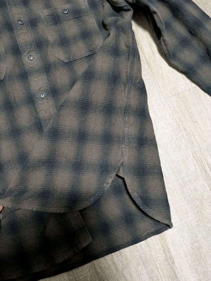 RRLダブルアールエル　オンブレチェックシャツS グランメゾンパリ　木村拓哉着用