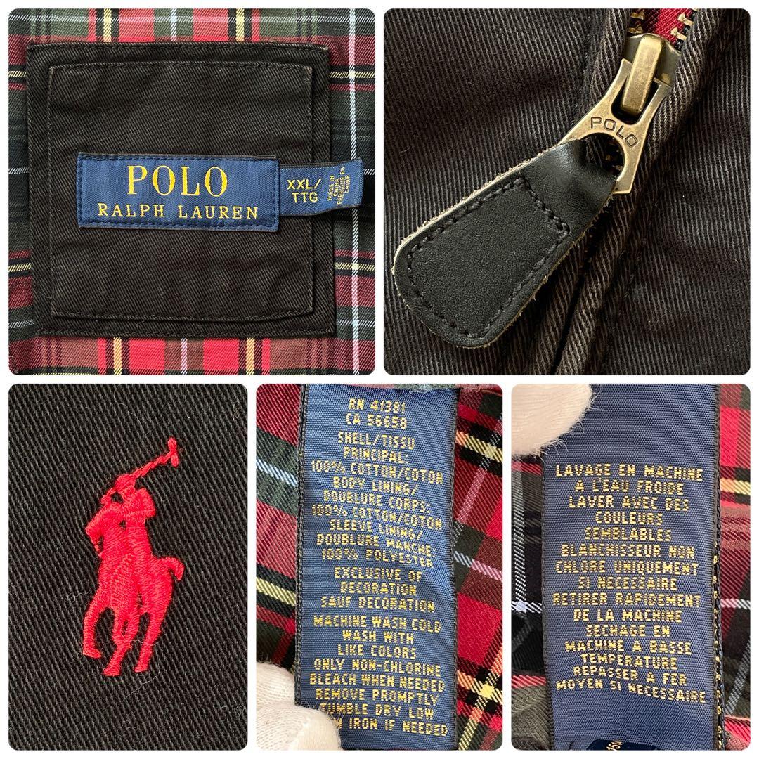 希少 XXLサイズ RALPH LAUREN スウィングトップ ポニー刺繍 黒