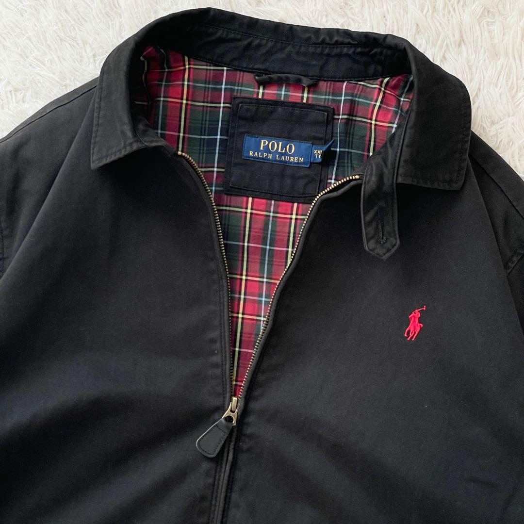 希少 XXLサイズ RALPH LAUREN スウィングトップ ポニー刺繍 黒