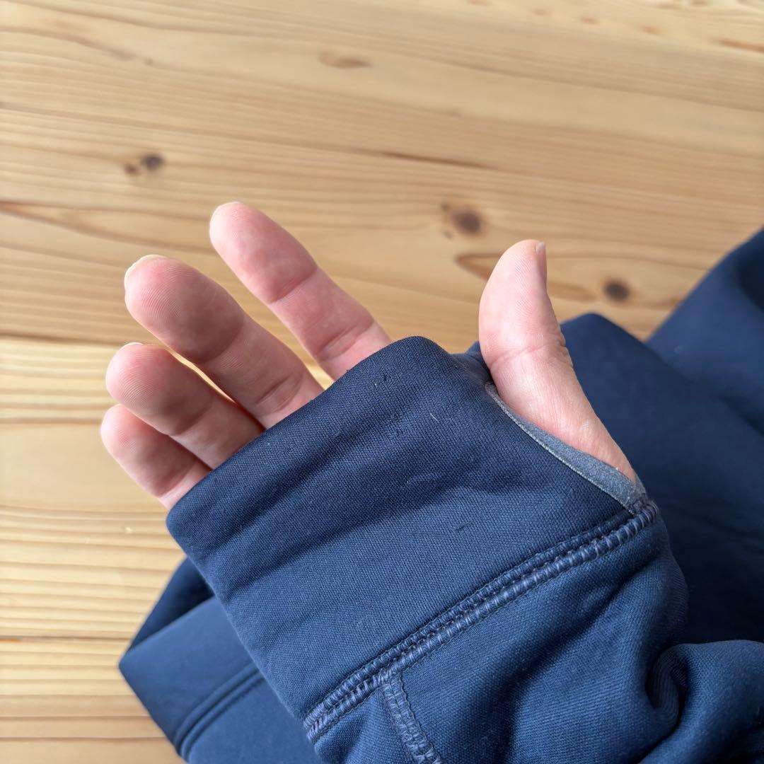 00s NIKE ACG 裏起毛 サムホール パーカー 紺