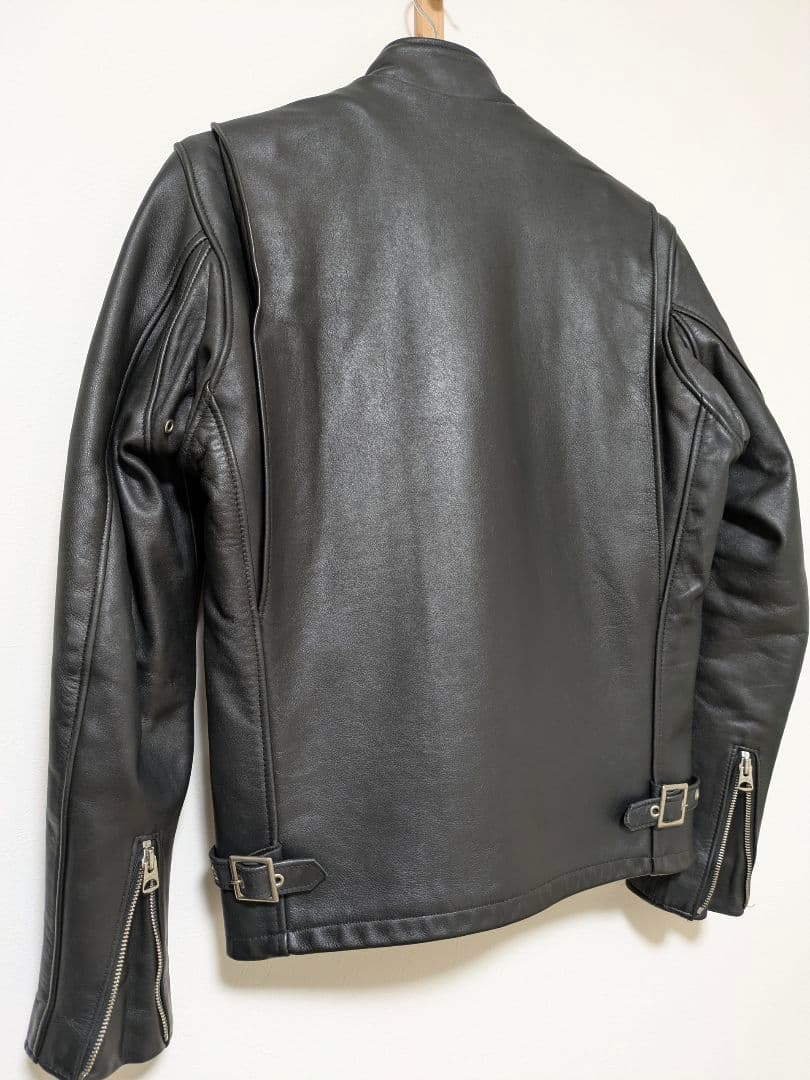 Schoot ショット 新型641 ライナー付 シングルライダースジャケット34