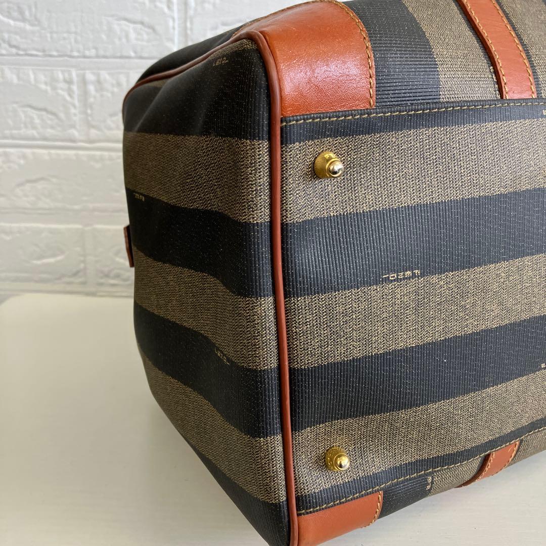 FENDI　フェンデイ　 ボストンバッグ　ペカン柄　大容量　鍵付き　2802