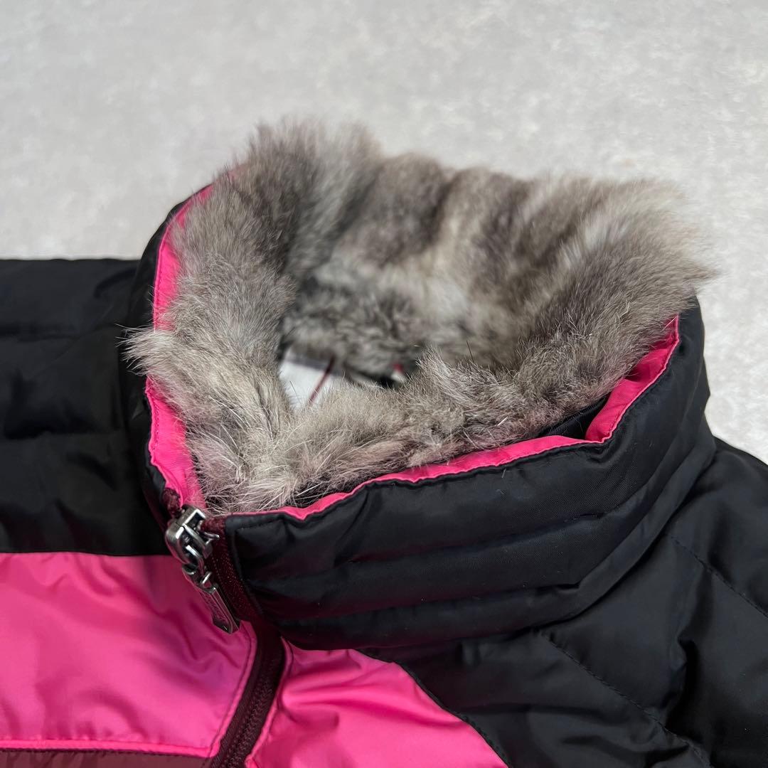 ア*】様 バーバリーブラックレーベル ダウンジャケット ノバチェック ラビットフ