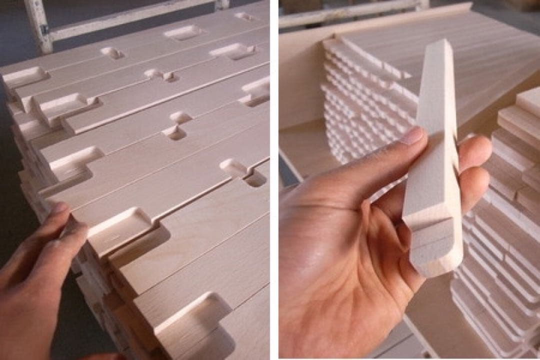 豊岡クラフト　木製 2段本棚 キャスター付き　ライトブラウン