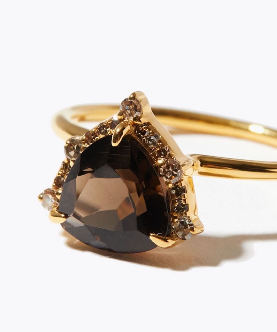 アルティーダウード　トリリアントスモーキークォーツ パヴェダイヤ