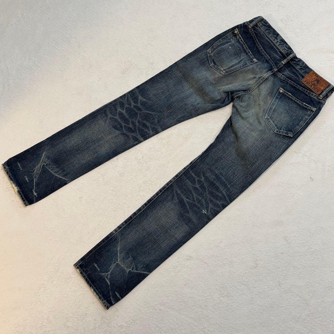 ヒステリックグラマー　SEE NO EVIL デニム　スタッズ　ダメージ加工